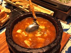 石锅鸡汤豆腐-绿茶餐厅(王府井永宁门店)