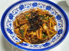 葱油鳝丝蛏子蛤蜊拌面-明呈黄鱼面馆(斜土路店)