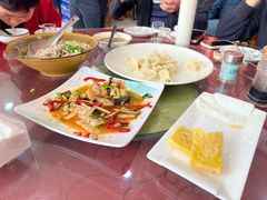 -陕北农家小吃风干羊肉剁荞面