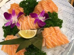 三文鱼片-青瓦餐厅·生鱼片·韩园烤肉(西塔店)