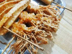 炸五花肉卷金针菇-顶狼记小吃