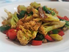 生炒有机菜花-月福京味斋·烤鸭店·北京菜(鼓楼总店)