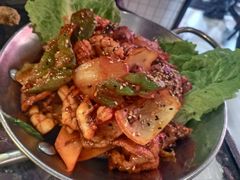 鱿鱼炒五花肉-富乐满韩国正宗炸鸡韩国料理(虹泉路店)