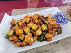 宫保鸡丁-北京龙庆四季香农家饭庄·灶台鱼·碳烤虹鳟鱼(龙庆峡店)