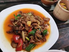 小炒猪肉-夏屿湖畔.落日湖景餐厅(普者黑景区店)