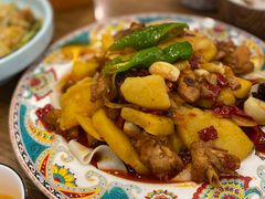 新疆沙湾大盘鸡-巴依老爷新疆美食(清华东门店)