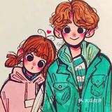 海藻般浓密的长发微微卷起🌈