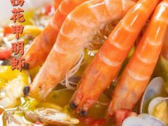 百香果捞花甲明虾-蚝得喜海鲜(东城店)