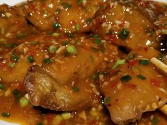 鱼香茄饼-大融厨·鸡毛店·川菜(果壳里东安湖店)