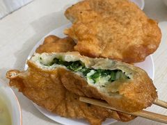 素韭菜馅饼-老方子馅饼粥(台东店)