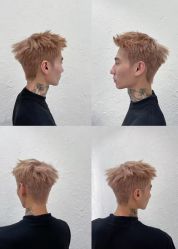 点击看大图 -藤野造型烫发染发