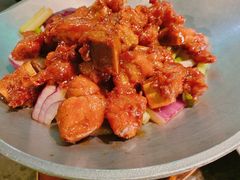 蒜香蜜汁排骨-绿茶餐厅(天津天河城店)