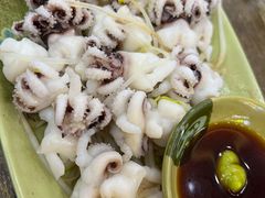 芥末白灼八爪鱼-贞姨美食·老字号海鲜大排档