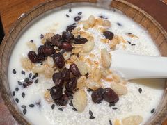 自制蜜豆燕麦酸奶-老兰家传统烧烤炒菜泡馍(小南门店)
