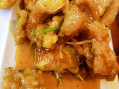 特色锅包肉-闯关东东北农家菜(崂山石老人店)
