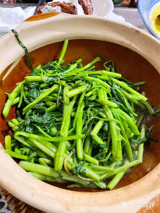 熠盛粤味(永康路店)啫啫虾酱空心菜图片