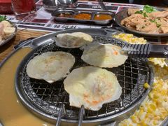 招牌芝士扇贝-青瓦炭韩潮烤肉(花园道店)
