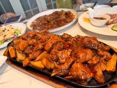 铁板土豆鸡块-桃子餐厅·天津菜(红星路直营店)