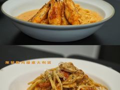 香草鲜虾意大利面-KAFVS咖啡思咖啡馆(香海路店)