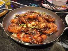 黑胡椒芝士年糕虾-新白鹿餐厅(百联中环店)