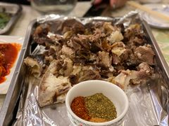 烤羊腿-老猎户炭火锅羊汤(万达店)