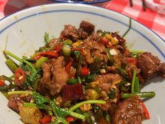 爆炒雪花牛腱肉-荆九爷爆炒桥头三嫩(浙大店)