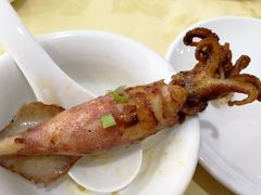 葱姜爆鲜鱿-电白鸭粥店(下沙二坊88号店)