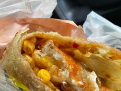 -小红车炸蛋葱油饼