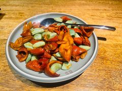 腊八蒜炒肥肠-小吊梨汤·北京菜·烤鸭(四元桥店)