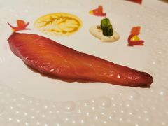 挪威烟熏三文鱼水晶黄瓜香槟奶油-福楼法餐厅FLO