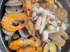 椒麻小海鲜一锅蒸-山海菜馆·海肠捞饭·青岛菜(栈桥店)