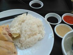 海南鸡饭，韭菜水饺-大食代(东荟城店)