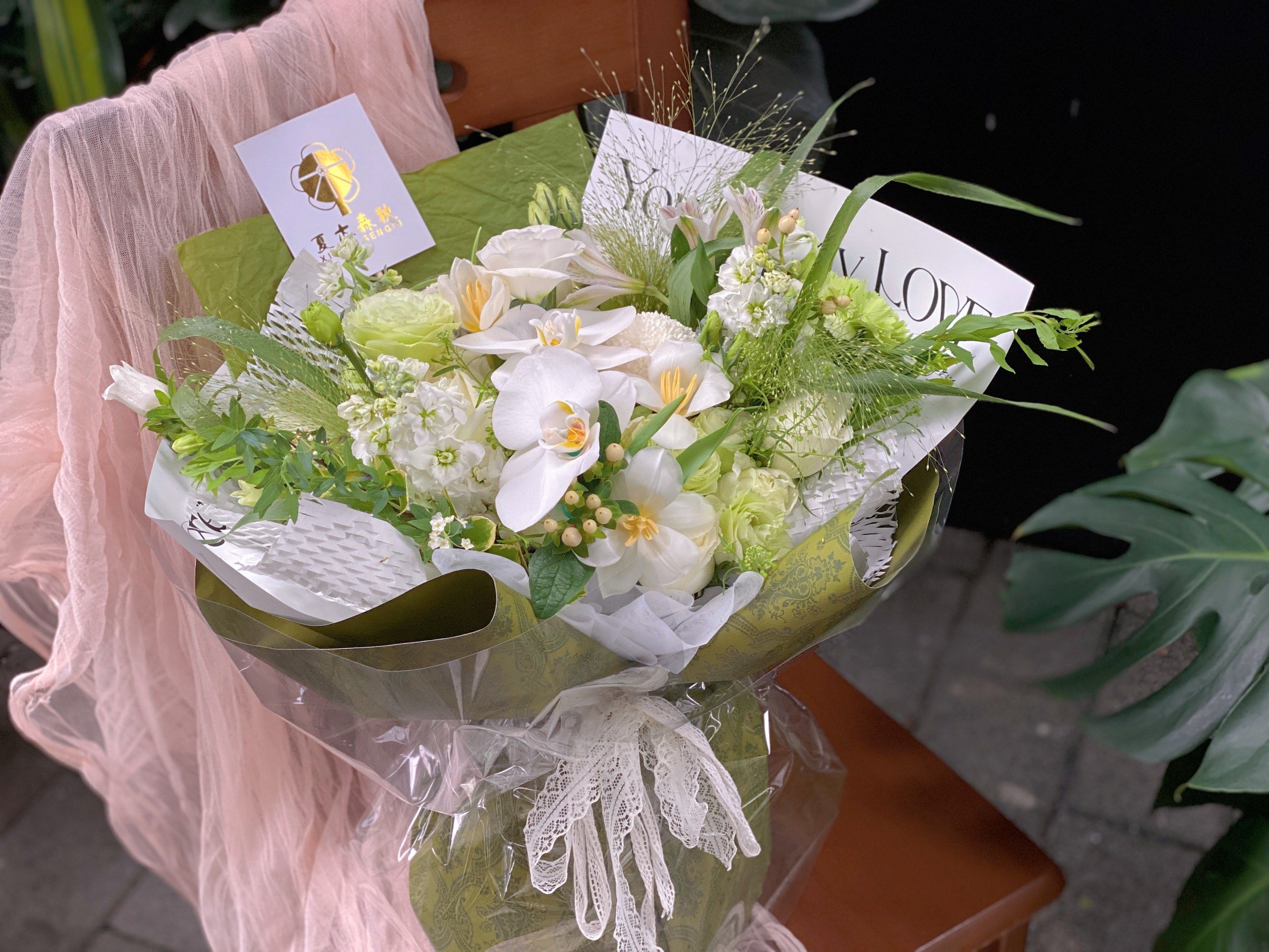 ins风|白色混搭花束