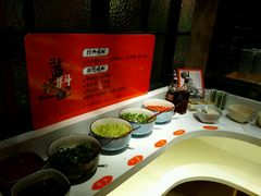自助调料台-南城十里潮汕鲜牛火锅·鲜虾生滚粥(融汇老商埠店)
