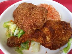 爆汁鸡排饭-北京大学-学五食堂