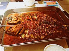 油泼香辣清江鱼-鱼酷活鱼烤鱼(恒隆广场店)