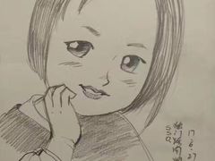 给客人画的卡通画-獨門烤肉(开发区店)