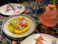 芒果大虾沙拉-第101座花园餐厅(湖滨88店)