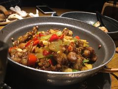 嫩仔姜炒牛蛙-吃饭皇帝大土家民族菜(正大广场店)