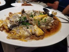 煎黄花鱼蒸肉饼-广州文华东方酒店·江-由辉师傅主理