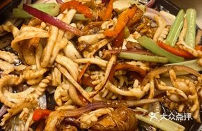 Sizzling Squid and Shrimp