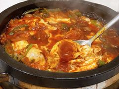 石板鸡蛋-24 新村雪浓汤(长白山烤肉店)