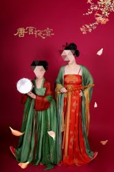 -后宫·古装汉服京剧儿童亲子全家福摄影
