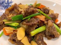 姜葱爆炒黄牛肉-阿多私房菜(顺德店)