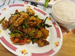 榄菜豆角炒鸡球-尖沙咀茶餐厅(永泰店)