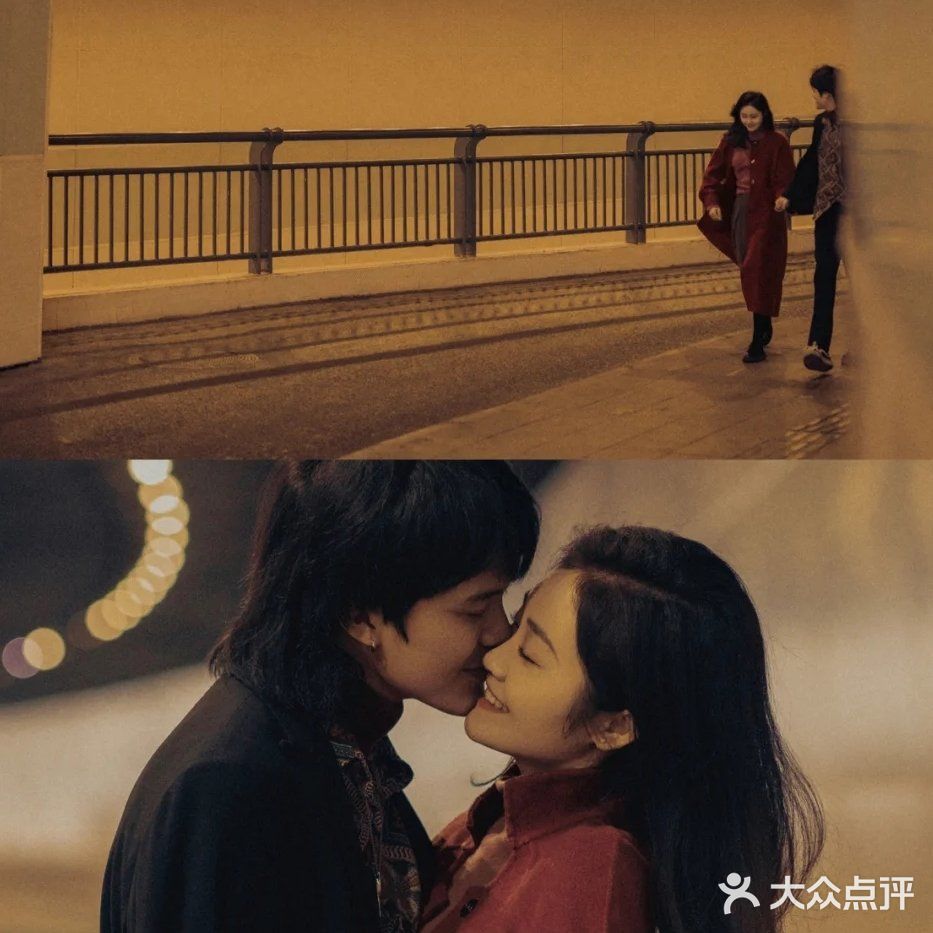 复古港风婚纱照