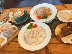 蘑菇培根白汁意粉-西关84·History·Art·Cafe