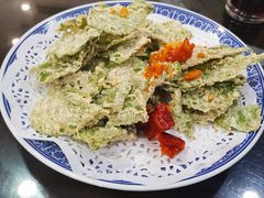 椒盐桑叶-天台徐家小吃