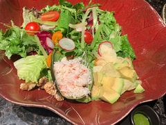 蟹肉酪梨有几嫩叶色拉-老乾杯和牛烧肉(王府中环店)