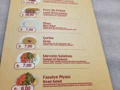 菜单-Tarihi Sultanahmet Köftecisi Selim Usta